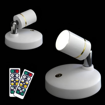 Remote Control Spotlight with 300° Rotation and Dimming | Easy Installation for Customized Lighting
