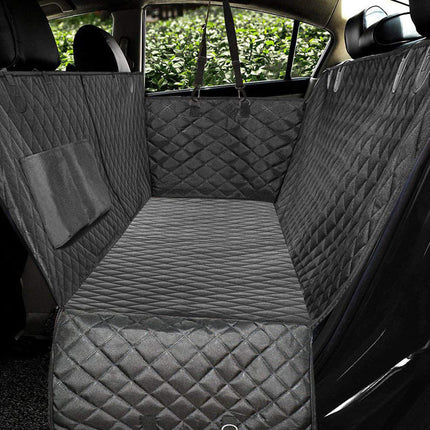Dog Car Seat Cover with Waterproof Material & Anti-Skid Design | Visual Net Windows for Pet Comfort and Safety