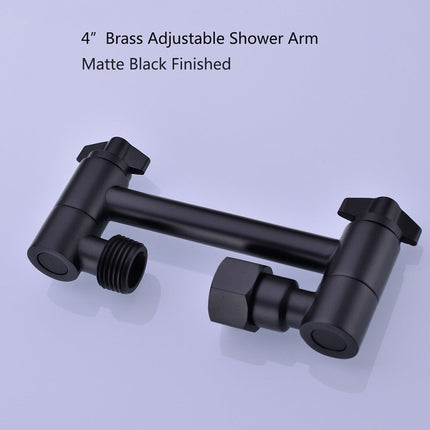 Shower Head Extension Arm, Shower Pipe Extender with Pull Knob for Height – image 5