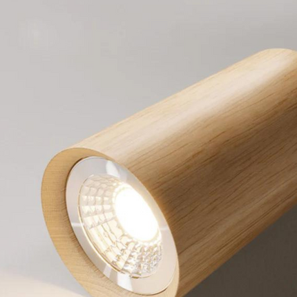 LED Spotlight for Ceiling, Adjustable Wooden Ceiling Spotlight with GU10 Bulb – image 11