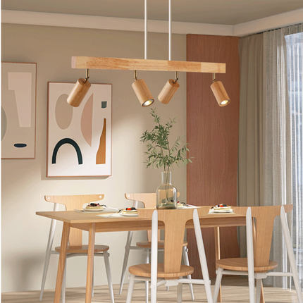 LED Spotlight for Ceiling, Adjustable Wooden Ceiling Spotlight with GU10 Bulb – image 8