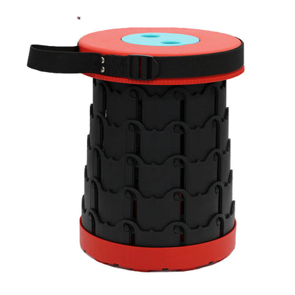 Folding Stool Retractable, Collapsible Stool with Adjustable Height, Portable Garden Stool for Camping and Fishing