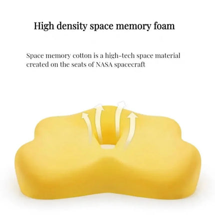 Memory Foam Seat Cushion with Lumbar Support Pillow, Office Chair Cushion for Back Pain Relief – image 6