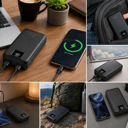 Best Power Bank | Portable Charger with Intelligent Fast Charging & Digital Display | Best Portable Power Bank for iPhone, Samsung & Android