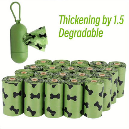 Biodegradable Dog Poop Bags with Double Thickness | Leak-Proof Design for Eco-Friendly Pet Waste Management