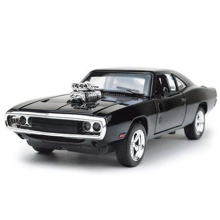 Dodge Charger Diecast Alloy Model Car with Flashing Lights | Interactive Toy for Young Car Enthusiasts
