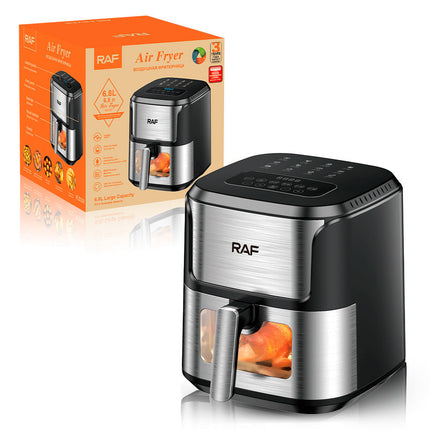 Electric Air Fryer with Touch Control & Hot Air Convection | 1600W Kitchen Appliance for Healthier Cooking