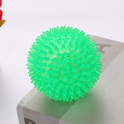 TPR Spiky Squeak Ball for Dogs with Engaging Texture | Durable Chew Toy for Playtime Fun and Oral Health