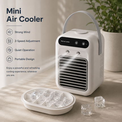 Portable Air Cooler, Portable Fan for Desk and Bedside