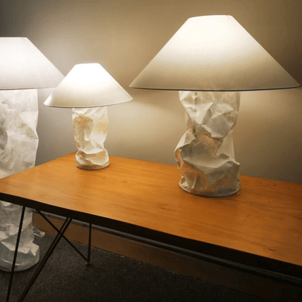 Floor Lamps, Paper Table Lamp with Metal Body – image 6