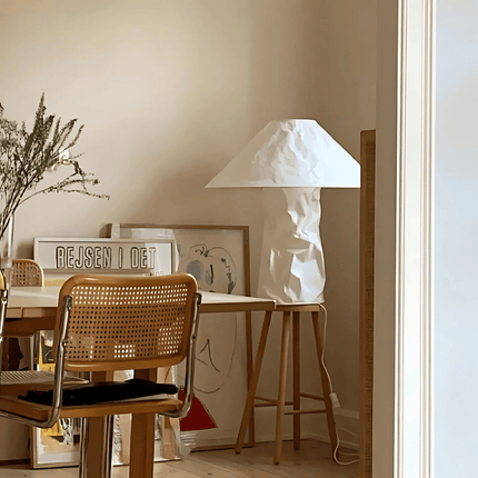 Floor Lamps, Paper Table Lamp with Metal Body