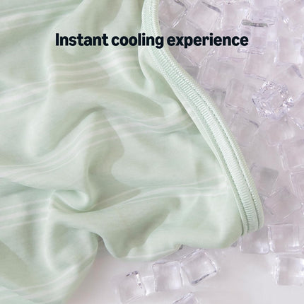 Cooling Comfort | Reversible Lightweight Blanket for Hot Sleepers | Soft Thin Throw for Bed & Couch