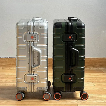 Spinner Suitcase with TSA Lock, Aluminum Hard Shell Suitcase