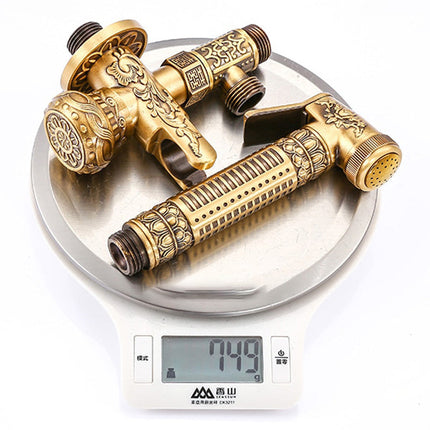 Handheld Bidet Sprayer for Toilet, Antique Brass Toilet Bidet Sprayer with Hose – image 4