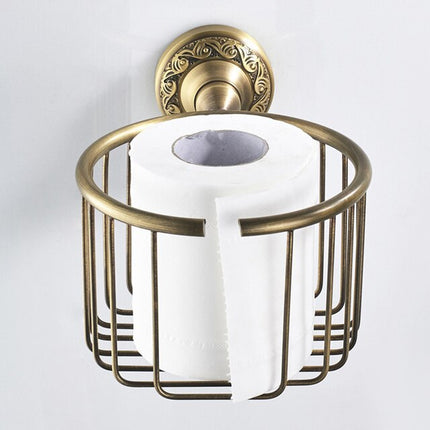 Antique Brass Bathroom Accessories, Toothbrush Holder – image 10