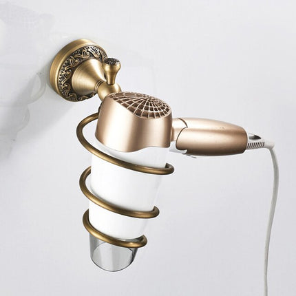 Antique Brass Bathroom Accessories, Toilet Paper Holder – image 14