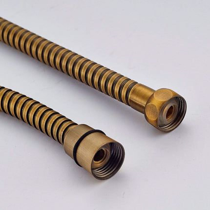 Shower Head Hose, Stainless Steel Shower Hose 59 Inch with Antique Brass Finish