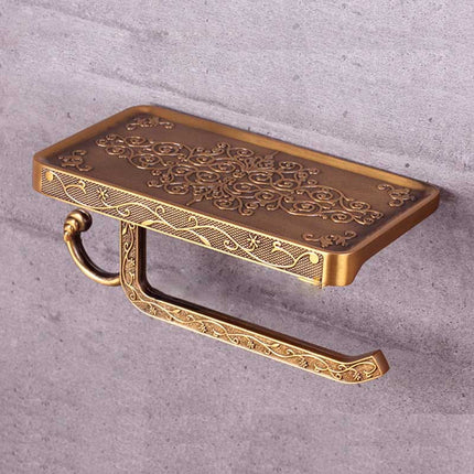 Wall Mounted Toilet Paper Holder with Shelf, Bathroom Accessories