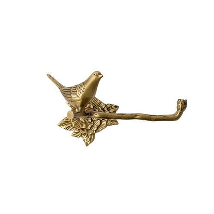 Antique Brass Bathroom Hardware, Toilet Paper Holder – image 7