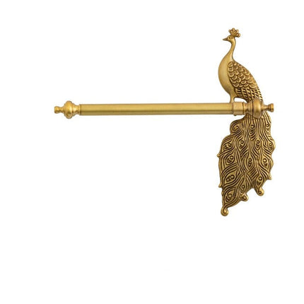 Antique Brass Bathroom Hardware, Bath Towel Holder – image 14