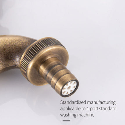 Antique Brass Tap for Washing Machine, Garden Hose Faucet – image 23