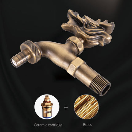 Outdoor Faucet Brass, Antique Brass Tap for Washing Machine – image 25
