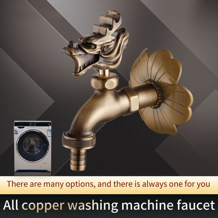 Outdoor Faucet Brass, Hose Spigot with Carved Vintage Design – image 26