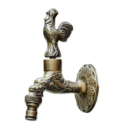 Outdoor Faucet Brass, Hose Spigot with Carved Vintage Design – image 6