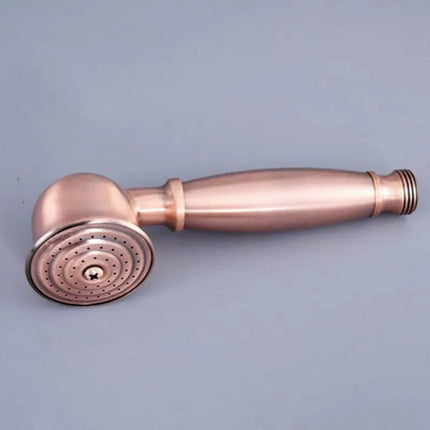 High Pressure Shower Head, Antique Red Copper Handheld Shower Head with Bracket – image 4
