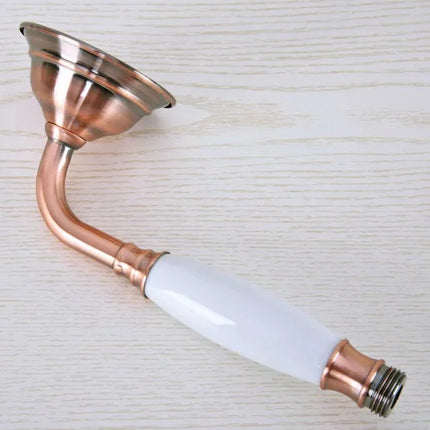 High Pressure Shower Head, Antique Red Copper Handheld Shower Head with Bracket – image 16