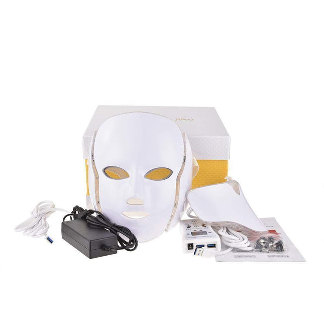 Red Light Mask for Face and Neck, 7 Color LED Face Mask
