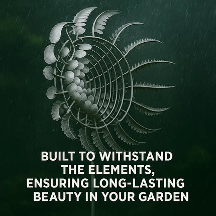 Metal Wind Spinner for Garden, Wind Spinners for Yard with Telescopic Pole – image 4