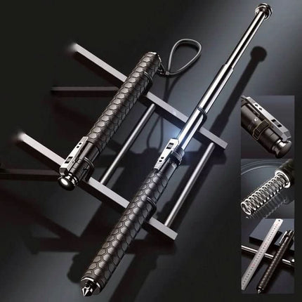 Walking Stick Telescopic Pop Up, Self Defense Walking Stick for Hiking, Safety Cane for Hiking and Travel