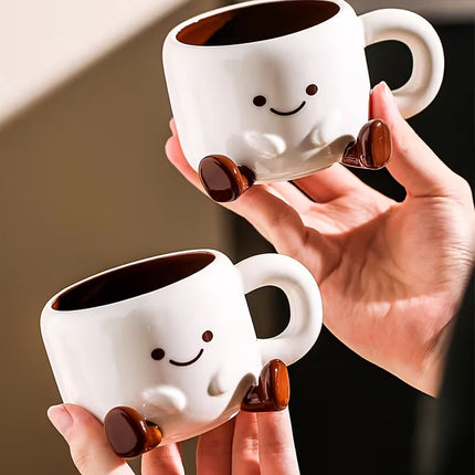Teacup and Saucer, Ceramic Coffee Cup for Latte and Tea – image 7