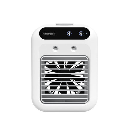 Portable Mini Air Cooler with Touchscreen Control | USB-Powered Cooling for Personal Comfort