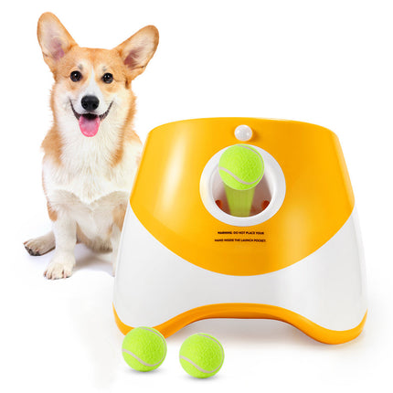 Automatic Pet Ball Launcher with Adjustable Distance | Interactive Toy for Dogs to Boost Playtime and Exercise