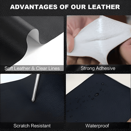 Self Adhesive Leather Patch for Sofa, Car Seat Leather Repair Patches for Furniture