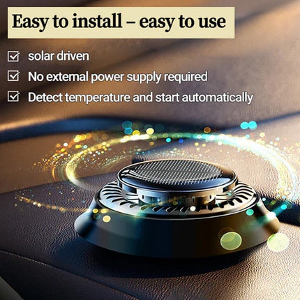 Solar Car Essential Oil Diffuser with Rotating Design | Eco-Friendly Fragrance Delivery for Odor Elimination
