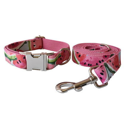 Flower Dog Collar and Leash Set with Customization Options | Eco-Friendly Comfort for Stylish Pups