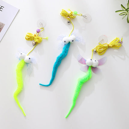 Elastic Hanging Cat Teasing Rope with Plush Material | Engaging Play for Indoor Cats