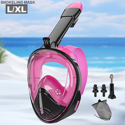 Full Face Snorkel Mask with 180 Degree View, Snorkeling Gear with Dry Top Snorkel, Snorkeling Mask for Swimming – image 12