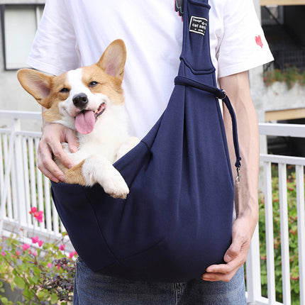 Adjustable Pet Shoulder Bag for Dogs & Cats up to 13kg | Durable and Stylish Carrier with Handy Pocket for Travel