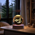 Crystal Serenity Lamp with 3D Crystal Design & Warm Glow | Elegant Home Lighting for Relaxing Atmosphere