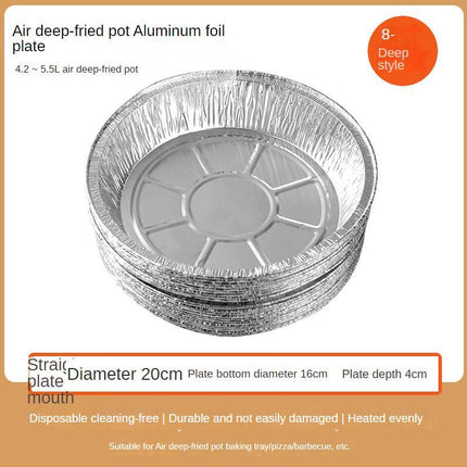Durable Aluminum Foil Liners for Air Fryers | Non-Stick, Waterproof, and Easy Cleanup for Hassle-Free Cooking