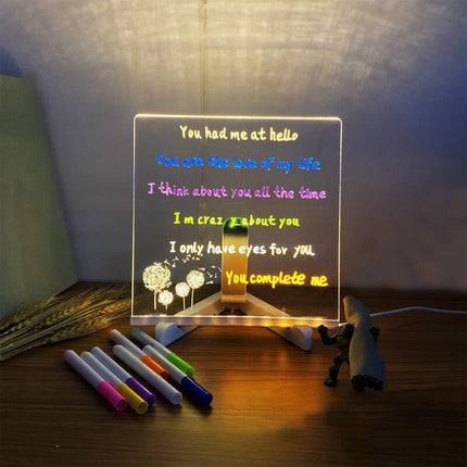 LED Drawing Board for Kids, Light Up Message Board with 7 Colored Pens, LED Sign Board for Cafe Menu – image 24