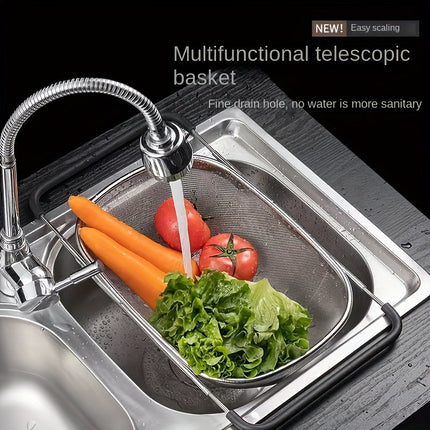 Expandable Sink Strainer Basket, Stainless Steel Strainer for Over the Sink – image 4