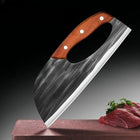 Chef Knife, Forged Stainless Steel Kitchen Knife with Wooden Handle, Sharp Knife for Chopping and Slicing
