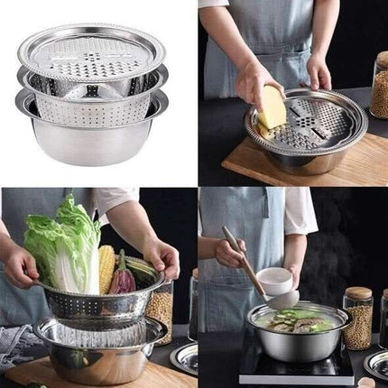 Kitchen Sieve Set, Fine Mesh Strainer for Pasta and Vegetables – image 6
