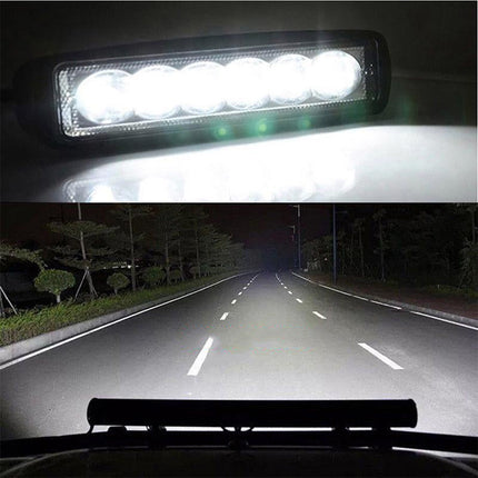 18W LED Spotlight for Cars with Die-Cast Aluminum Shell | Bright White Light for Safe Driving and Versatile Use