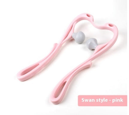 Six-Wheel Neck Massager Roller Tool with Dual Soft Balls | Dynamic Massage for Neck Relief and Relaxation